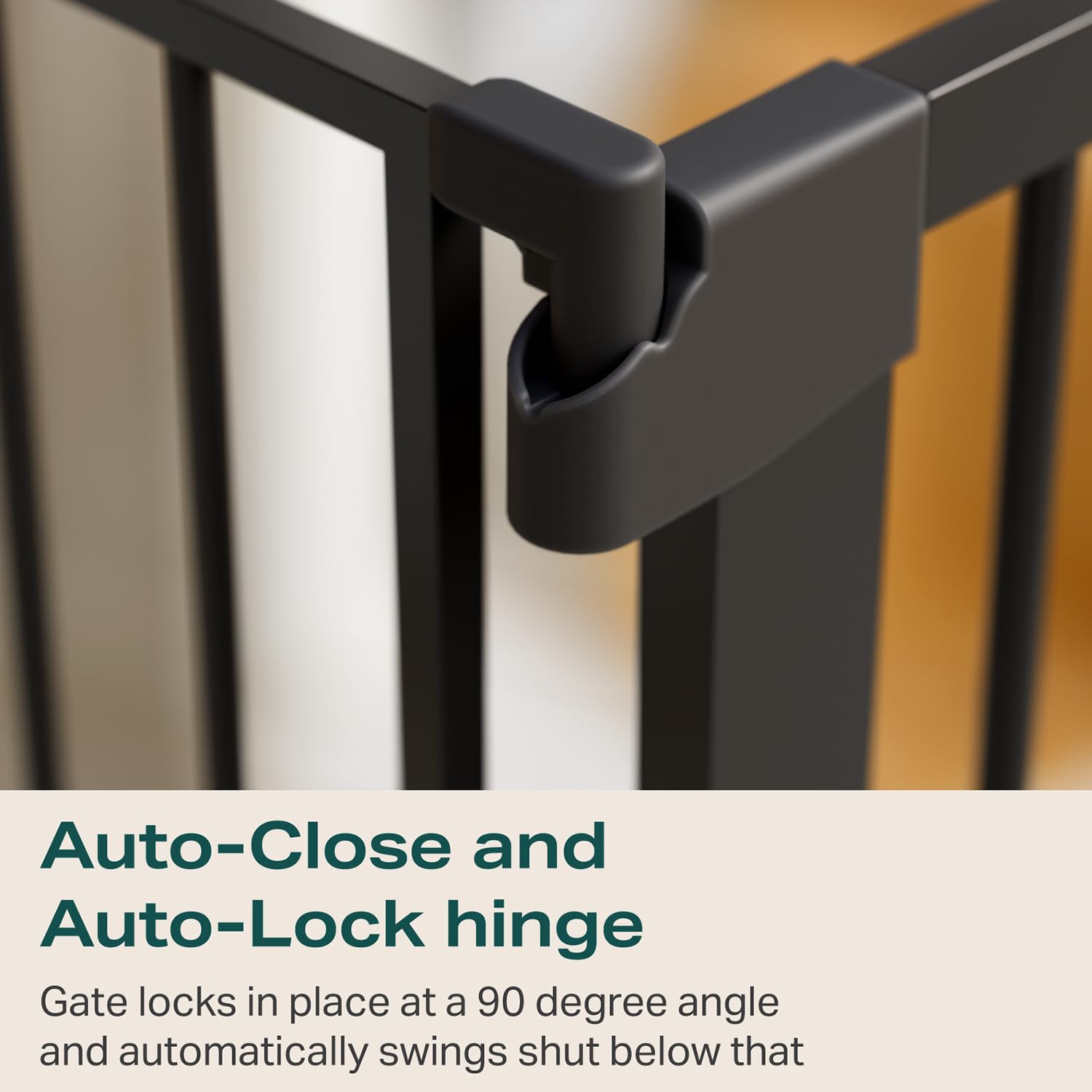 CUMBOR | SAFETY GATE | 29.7-46"W x 30.5"H | Black - aborderproducts