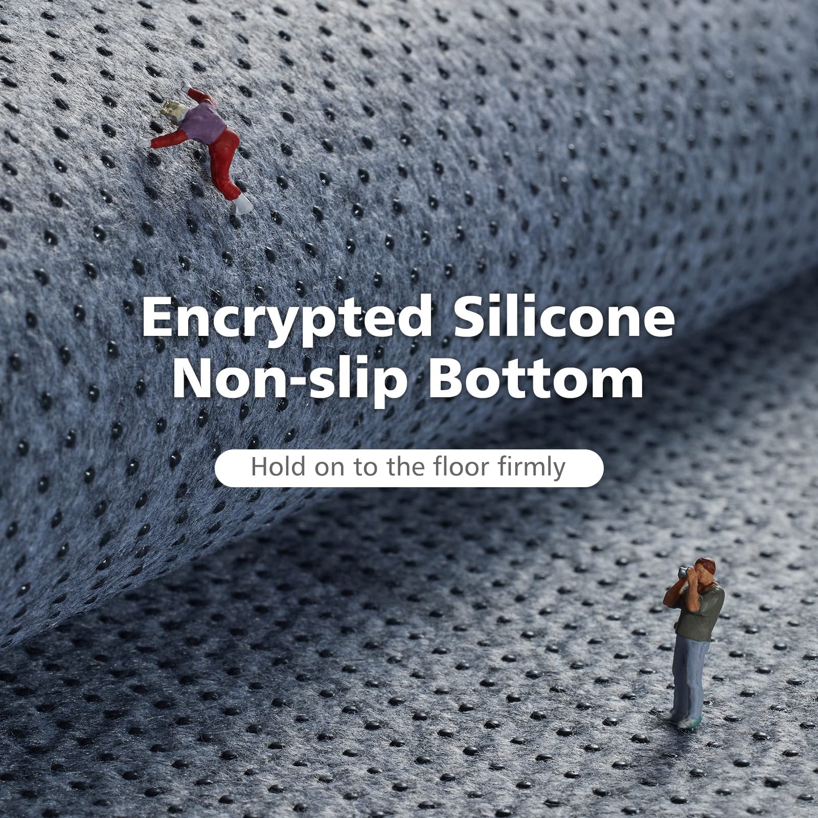 Ophanie Upgrade Fluffy Shaggy Soft Area Rug | Dark Grey 2x3 - aborderproducts