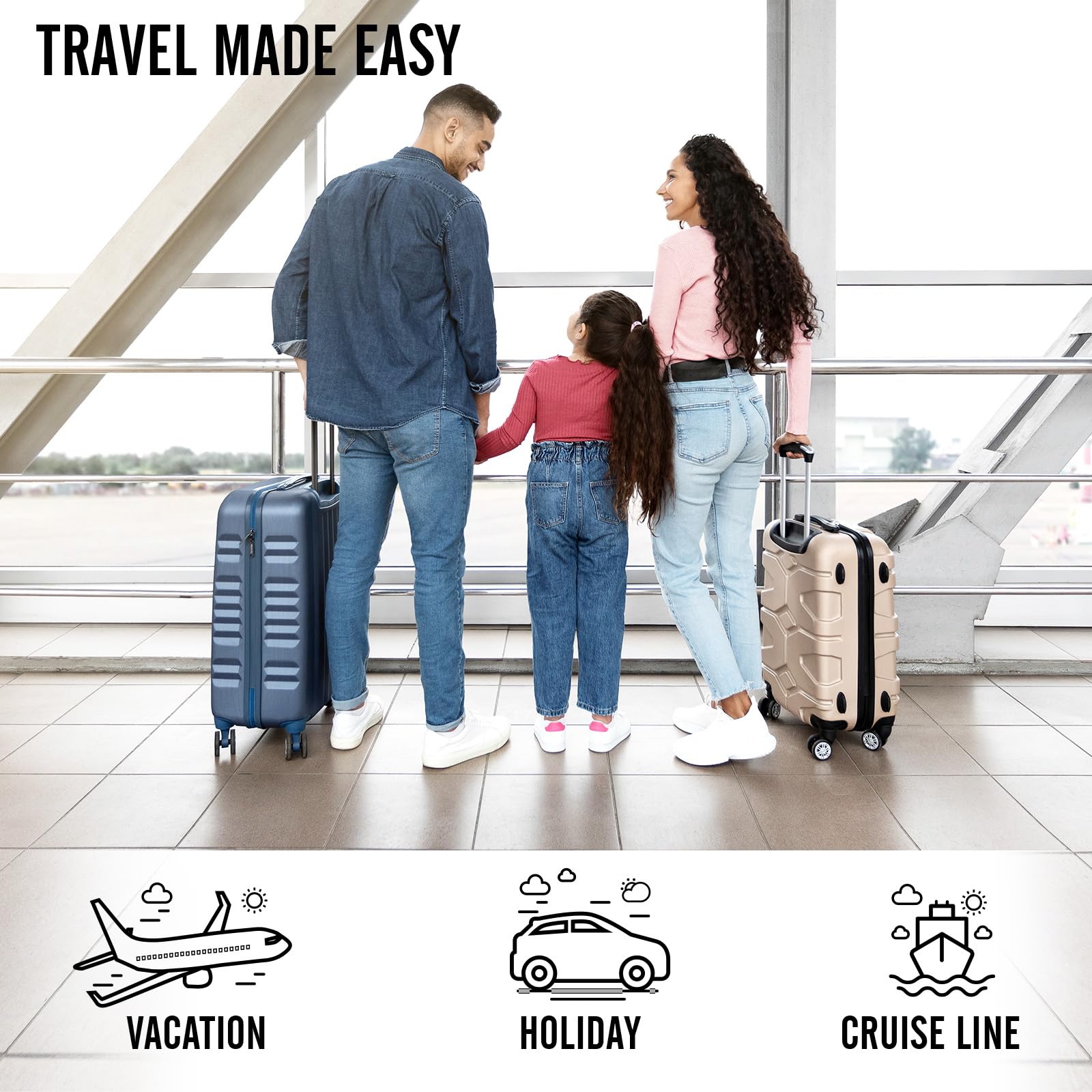 Veken 8 Piece Set Travel Packing Cubes | Matcha Green - aborderproducts