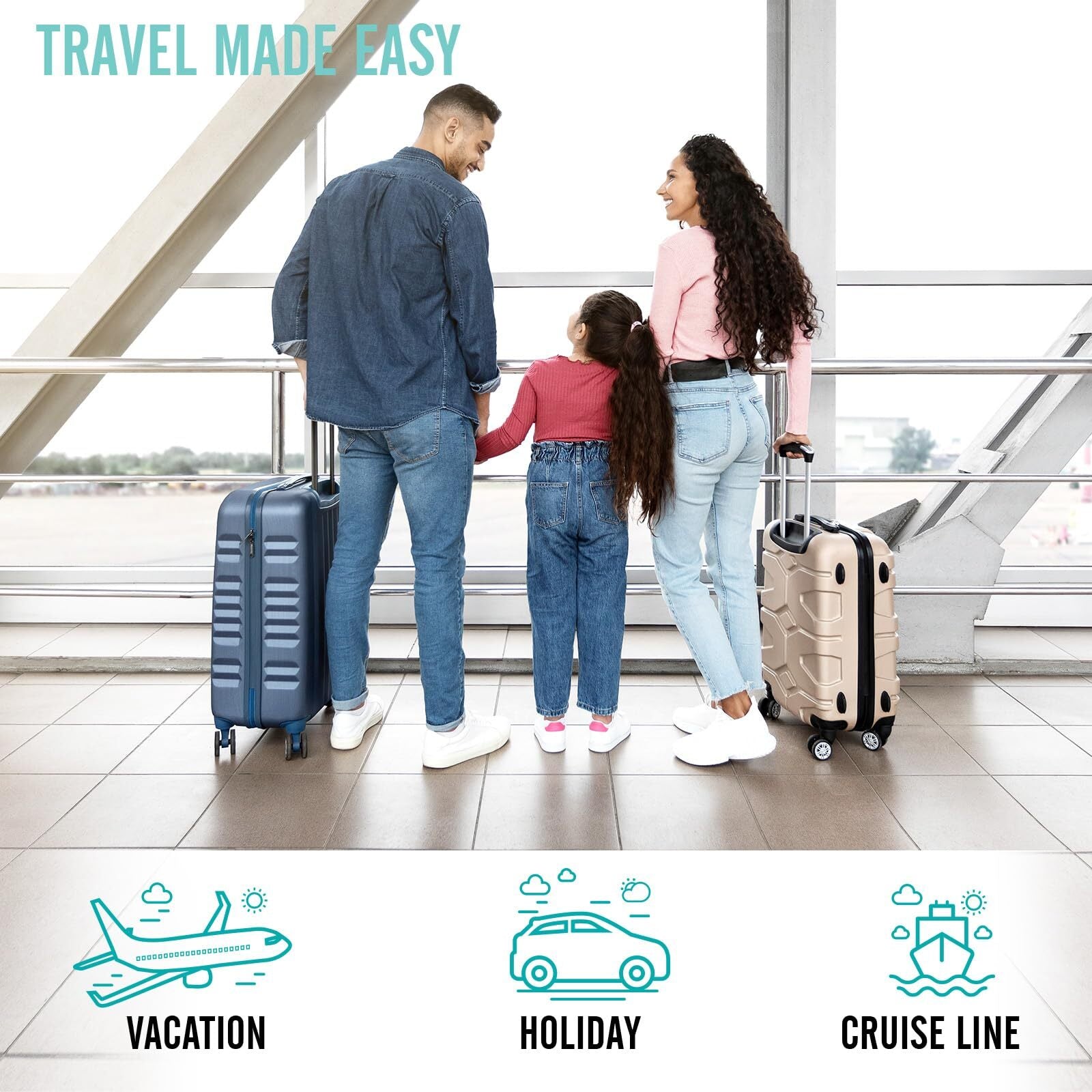 Veken 10 Set Packing Cube Teal - aborderproducts