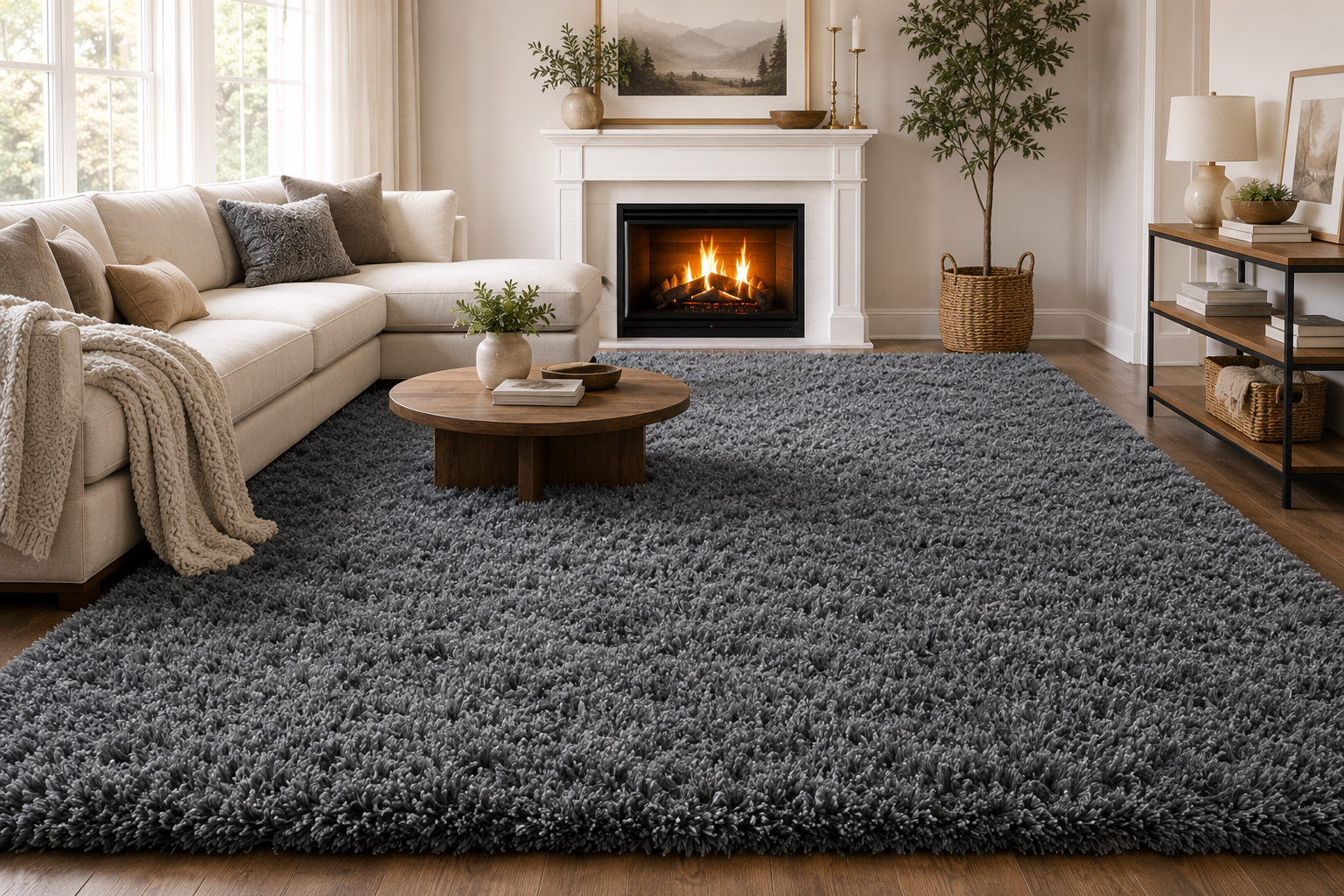 How to Choose a 9x12 Grey Shag Rug for a Cozy Living Room