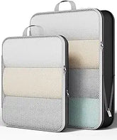 Veken 2 Set Compression Packing Cubes(Black) - aborderproducts