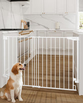 Cumbor | Safety Gate | No Bottom Bar | 34" x 31.6-48" | White