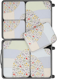 OlarHike Packing Cubes | Set Of 6 | Floral - aborderproducts