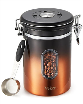 Coffee Canister|22OZ|Copper|Veken - aborderproducts