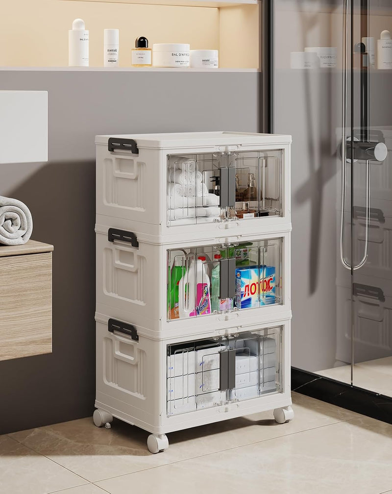 OlarHike | Stackable Storage Bin | 23QT | 3 Pack Cubes-zoom-