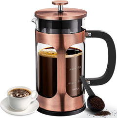 BAYKA French Press | 34oz | Copper - aborderproducts