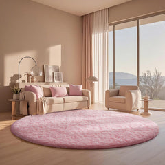 Ophanie | Round Rug | 6 Ft | Pink - aborderproducts