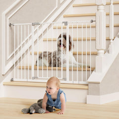 InnoTruth | Baby Gate | 28.9-49" W x 30" H | White - aborderproducts