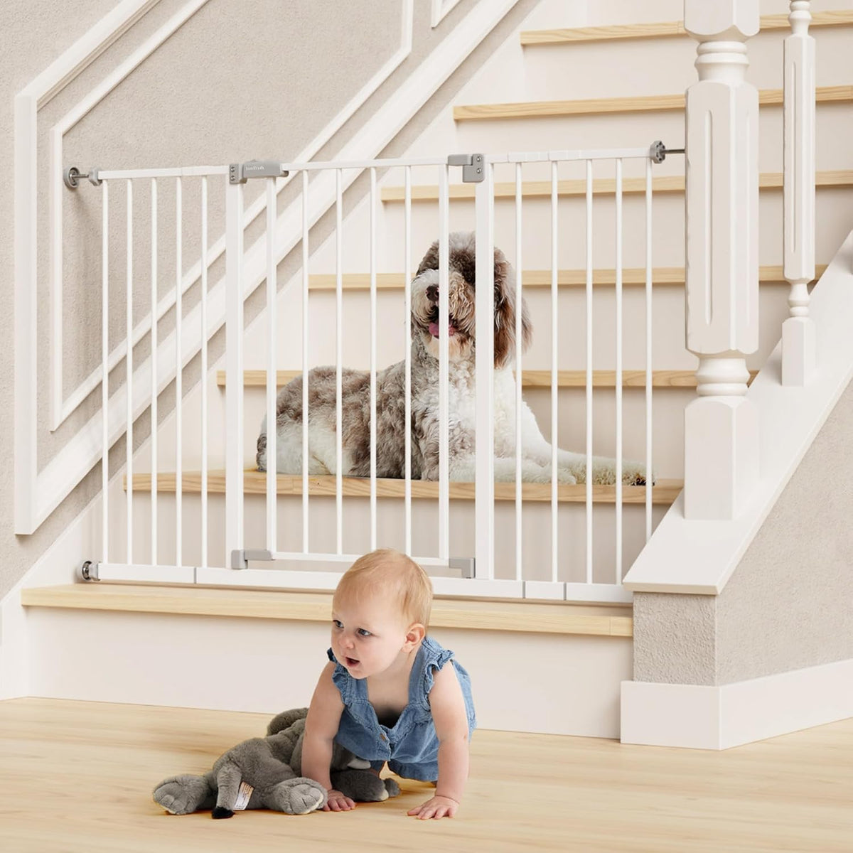 InnoTruth | Baby Gate | 28.9-49" W x 30" H | White