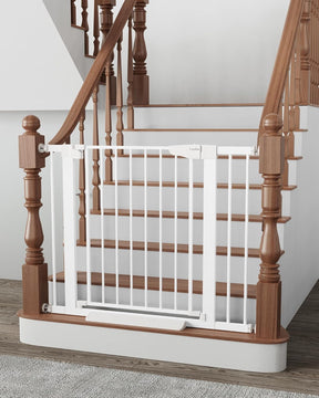Cumbor Baby Gate | Dog Gate | 29.7-40.6" x 30.5"H | White - aborderproducts