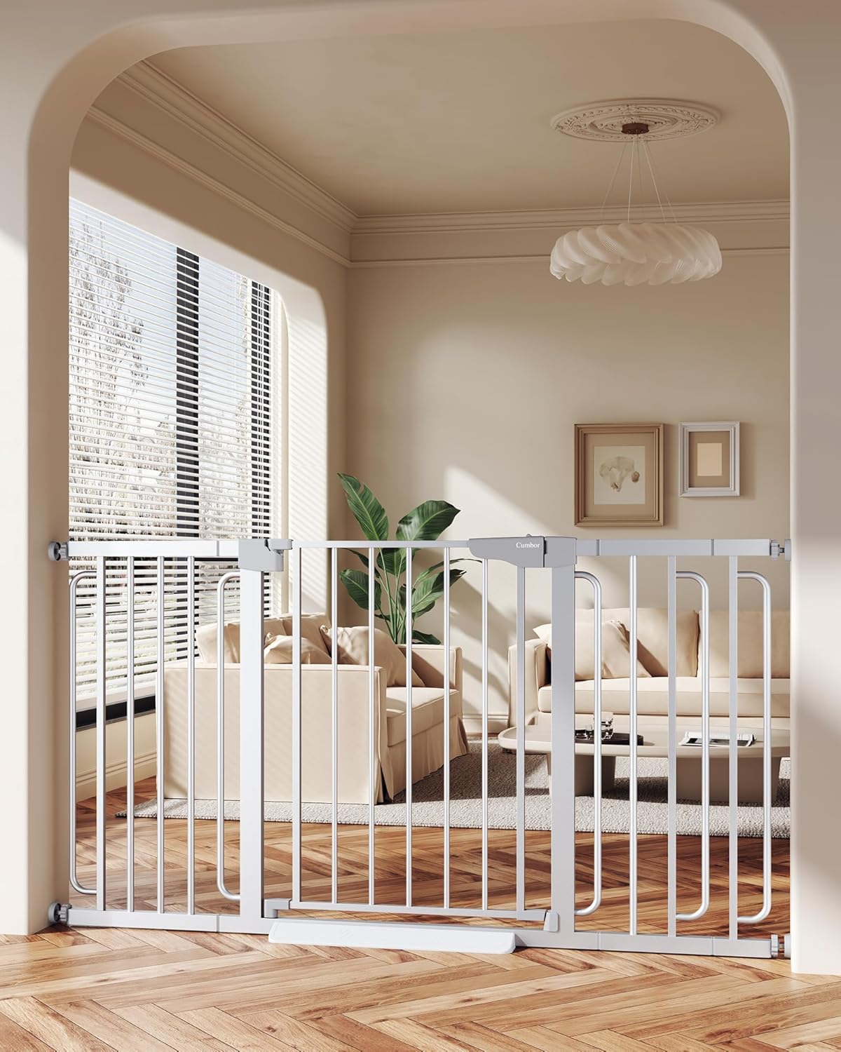 Cumbor | Baby Gate | 29.7-57" | Silver