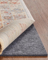 Veken Non Slip Cushioned Rug Pad Gripper 9 x 12 Ft, Felt and Silicone Backing, 3/8" Thick Carpet Liner for Hardwood Floors and Finishes, Under Area Rugs Anti Skid Mat, Keep Rugs Safe and in Place - aborderproducts