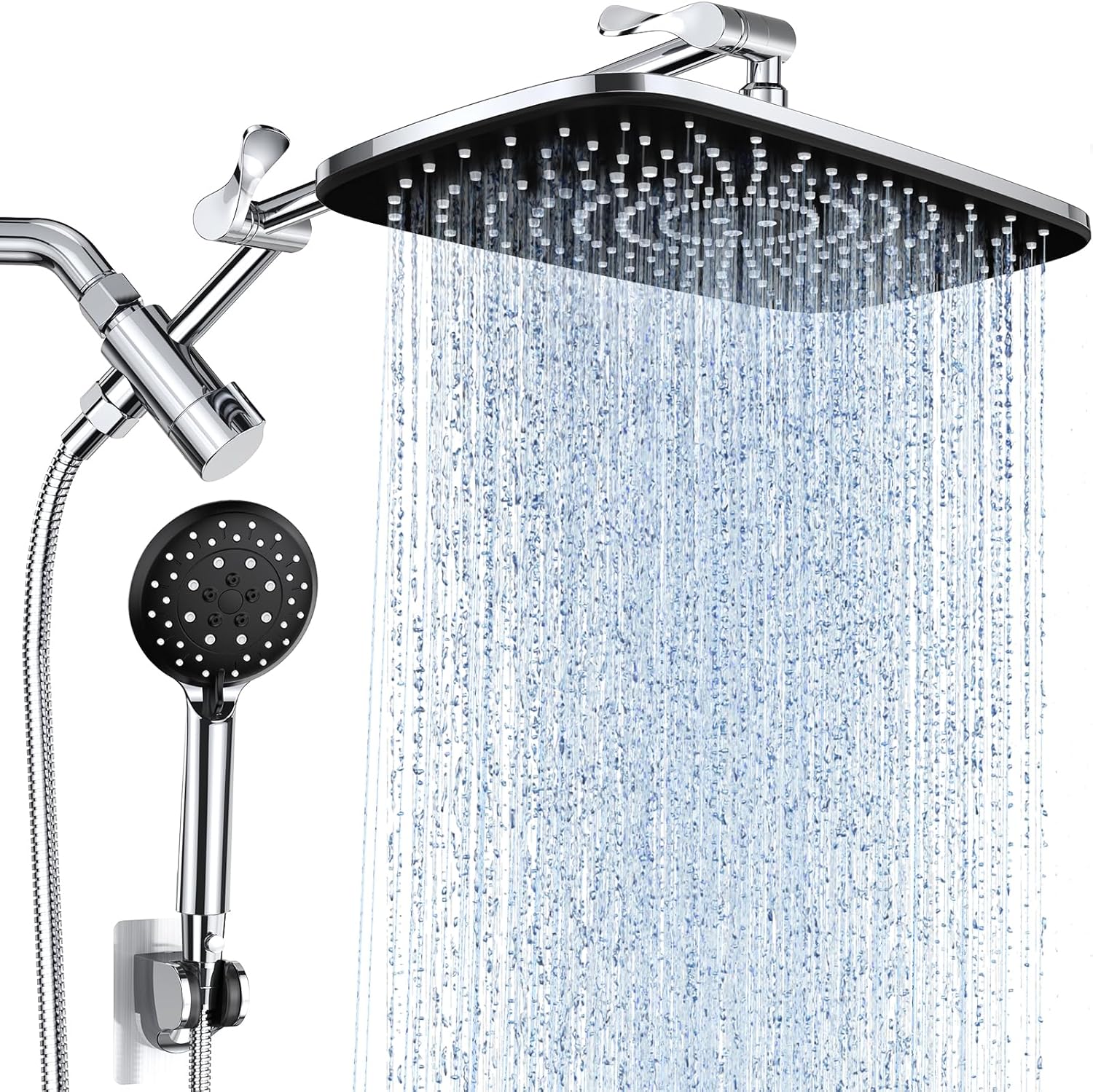 Veken | Shower Head Combo | 11.8 Inch | 1.8gpm | Chrome - aborderproducts