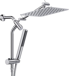 Veken | All Metal Shower Heads Combos | 10inch | Chrome - aborderproducts