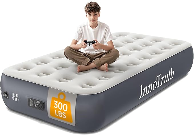 InnoTruth | Air Mattress | 13" | Twin | Dark Gray - aborderproducts