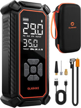 OlarHike Powerful Tire Inflator Portable Air Compressor, Ultra-Fast Inflation & Long-Lasting Battery, Cordless Air Pump for Pickup, SUV & Car Tires, Electric Pump with Digital Pressure Gauge/LED Light - aborderproducts