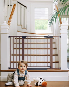 Cumbor | Safety Gate | 29.7-48"W x 30.5"H | Brown - aborderproducts