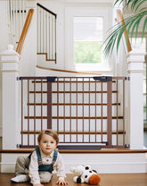 Cumbor | Safety Gate | 29.7-48"W x 30.5"H | Brown - aborderproducts