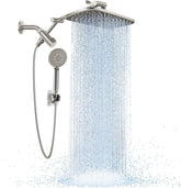 Veken | Wide Rain Shower Head Combo | 2.5 GPM | Brushed Nickel
