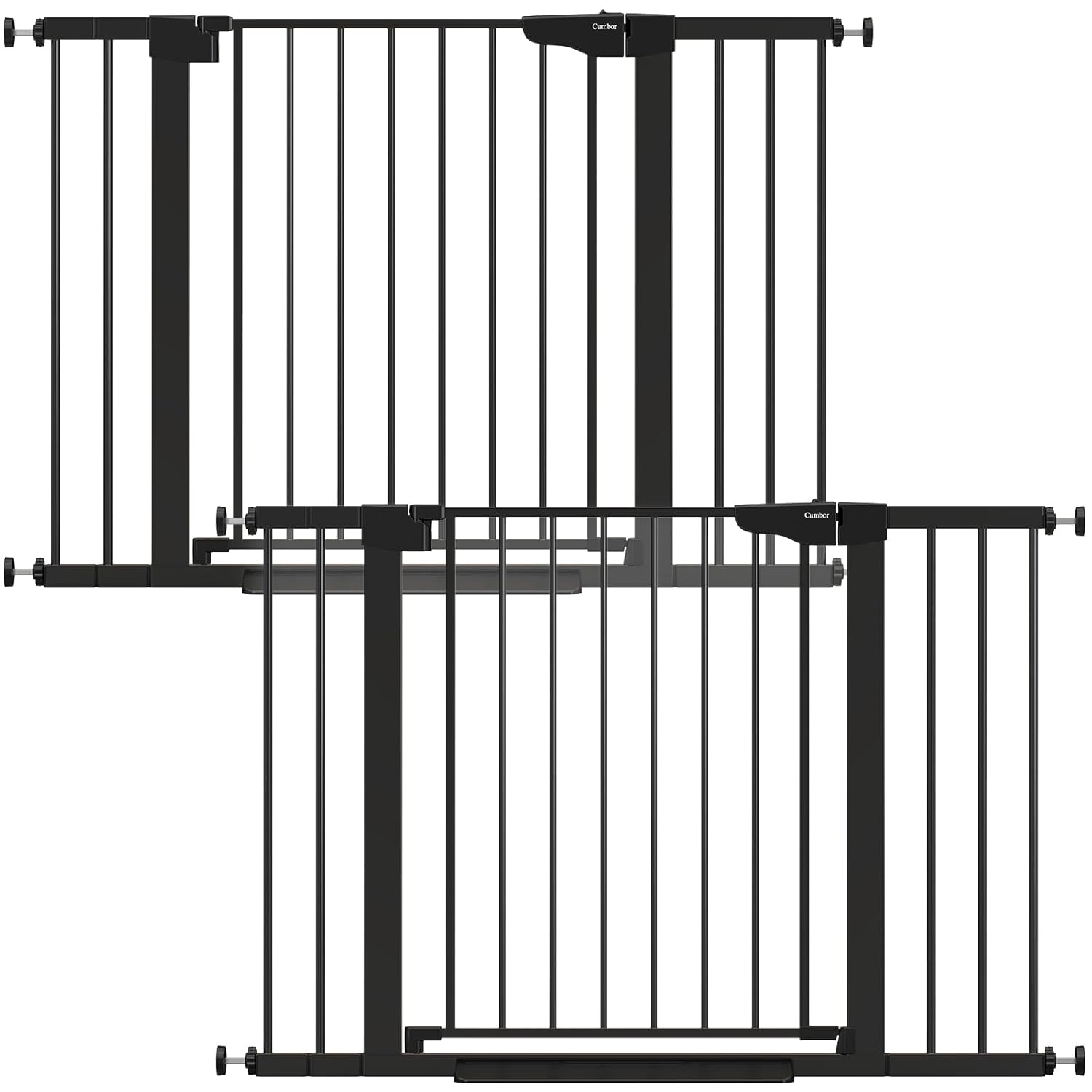 CUMBOR | SAFETY GATE | 29.7''-46'' | 2 PACKS | BLACK - aborderproducts