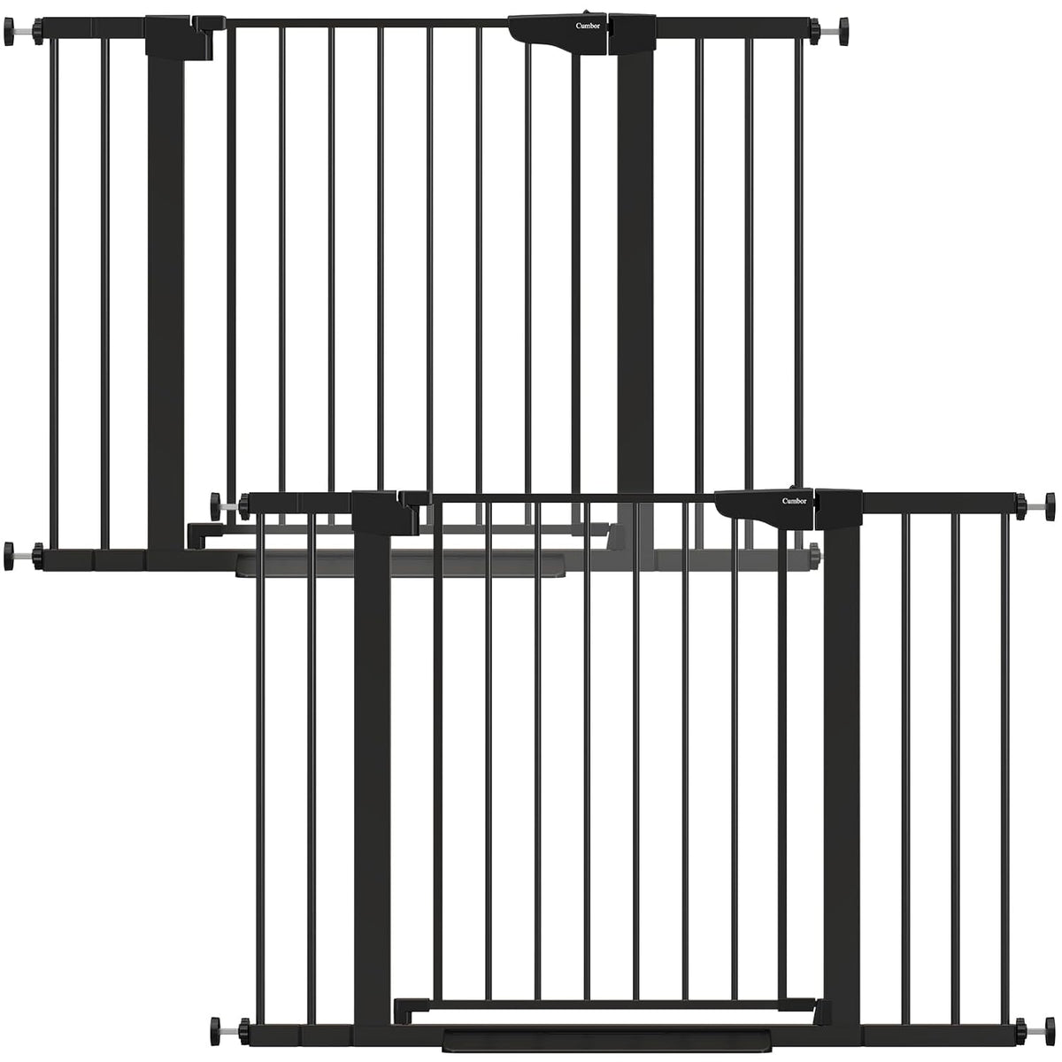 CUMBOR | SAFETY GATE | 29.7''-46'' | 2 PACKS | BLACK