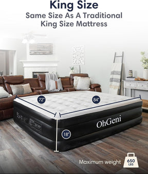 King Air Mattress |18" |OhGeni - aborderproducts