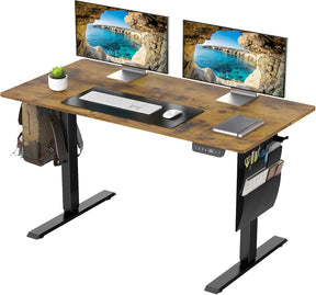 Veken | Standing Desk with Side Storage Pocket | 47.2 Inch | Brown