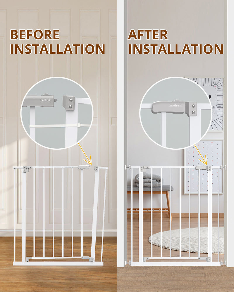 InnoTruth Safety Gate | 28.9” to 42.1” x 30" | White-zoom-