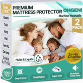 OhGeni | Microfiber Mattress Protector | Twin Size | 2 Pack - aborderproducts