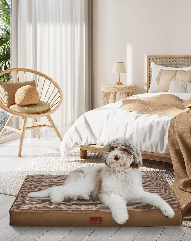 OhGeni | Dog Bed | 35 Inch | Coffee-zoom-