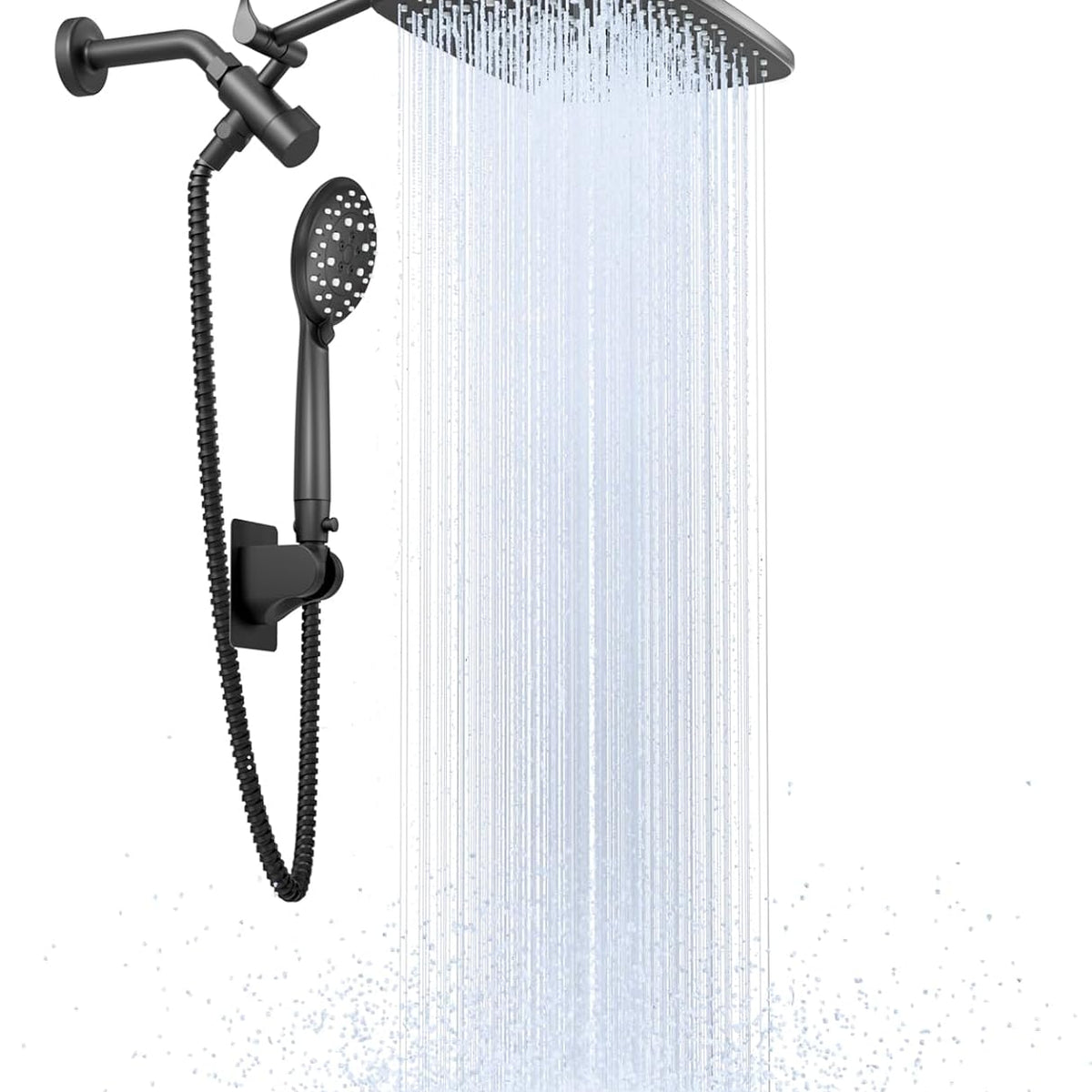 Shower Head, NERDON 12'' online High Pressure Rainfall Shower Head Handheld Combo 5 Set