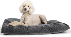 OhGeni | Plush Pet Bed | 47inch | Grey