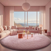 Ophanie | Round Rug | 8 Ft |  Pink