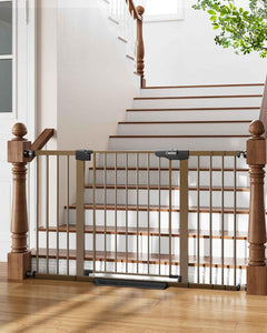CUMBOR | SAFETY GATE | 29.7-54.2 x 30.5" | Brown - aborderproducts