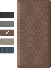 Ophanie | Anti Fatigue Cushioned Mat | 39"L x 20"W x 0.9"H | Brown - aborderproducts