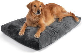 OhGeni | Plush Pet Bed | 41inch | Grey