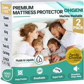 OhGeni | Microfiber Mattress Protector | Queen Size | 2 Pack - aborderproducts