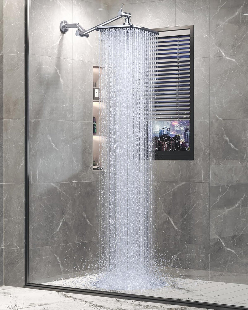 Veken Rain Shower Head,12 Inch Large Rainfall Showerhead-Chrome-zoom-