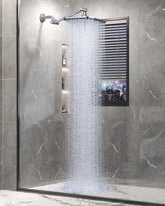 Veken Rain Shower Head,12 Inch Large Rainfall Showerhead-Chrome - aborderproducts