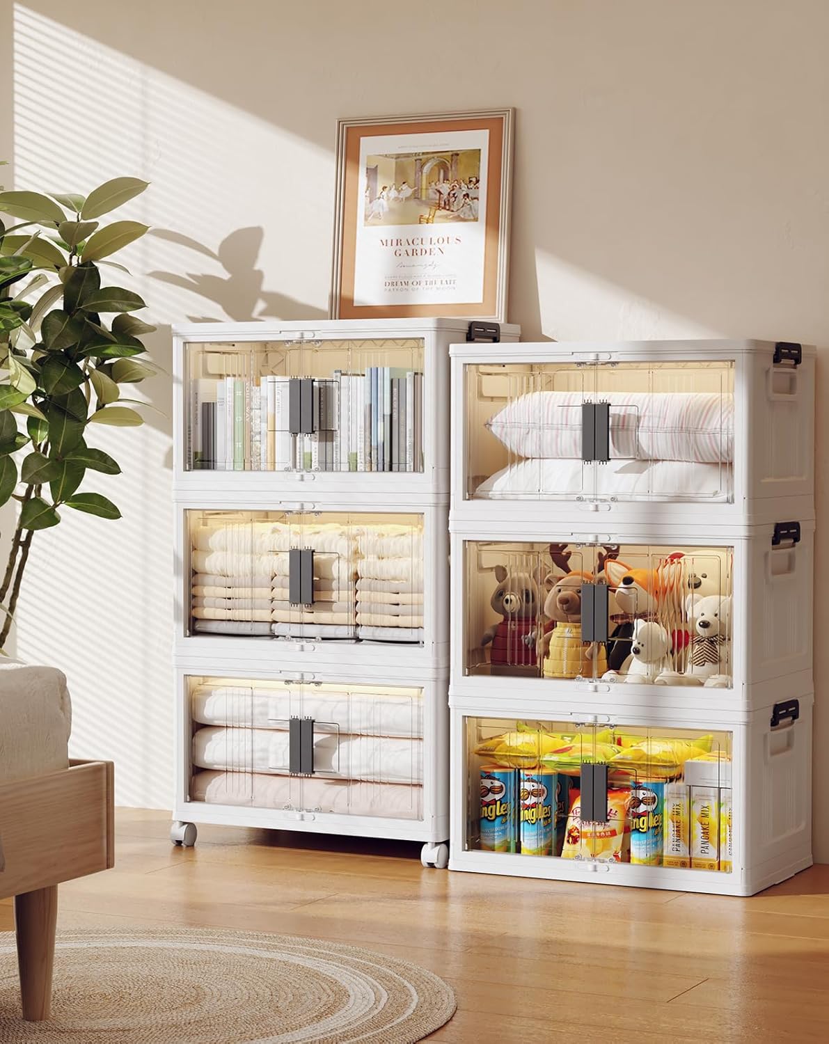 OlarHike | Storage Bins | 48QT | 6 Packs - aborderproducts