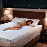 OhGeni 3 Inch Twin Memory Foam Mattress Topper, Cooling Bed Topper & Mattress Pad, Foldable Deep Pocket Cover, Fits 6–18", Pressure Relief Washable Comfort Layer for mattresses Twin Size