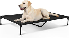 OhGeni | Elevated Dog Bed | 50 inches | XL | Black - aborderproducts