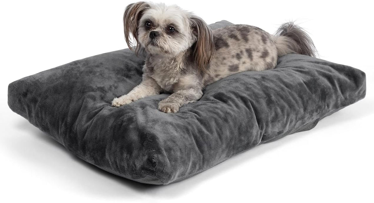 OhGeni | Plush Pet Bed | 29inch | Grey