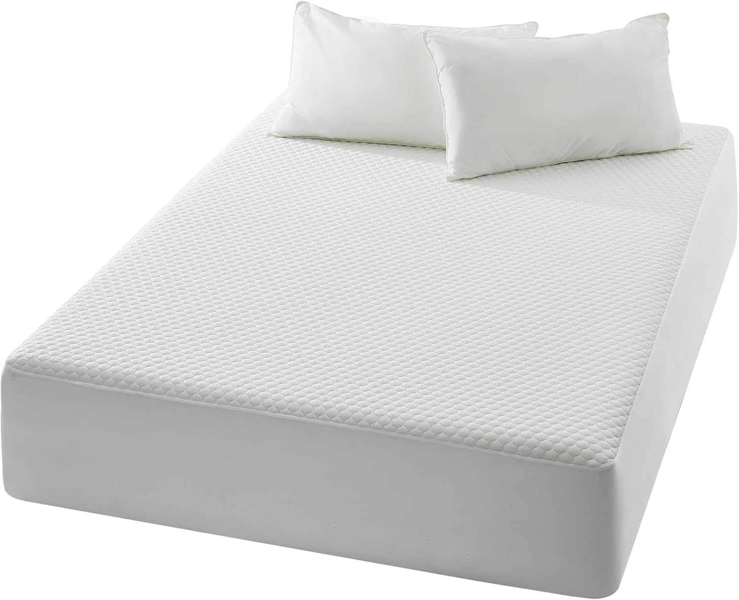 OhGeni | Waterproof Mattress Protector | King Size | White - aborderproducts