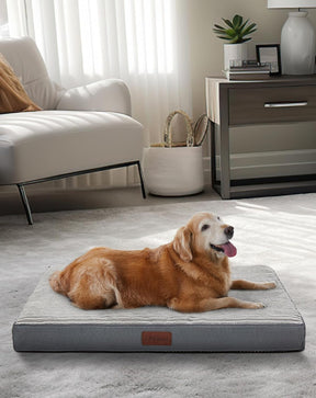 OhGeni | Dog Bed | 35 Inch | Gray