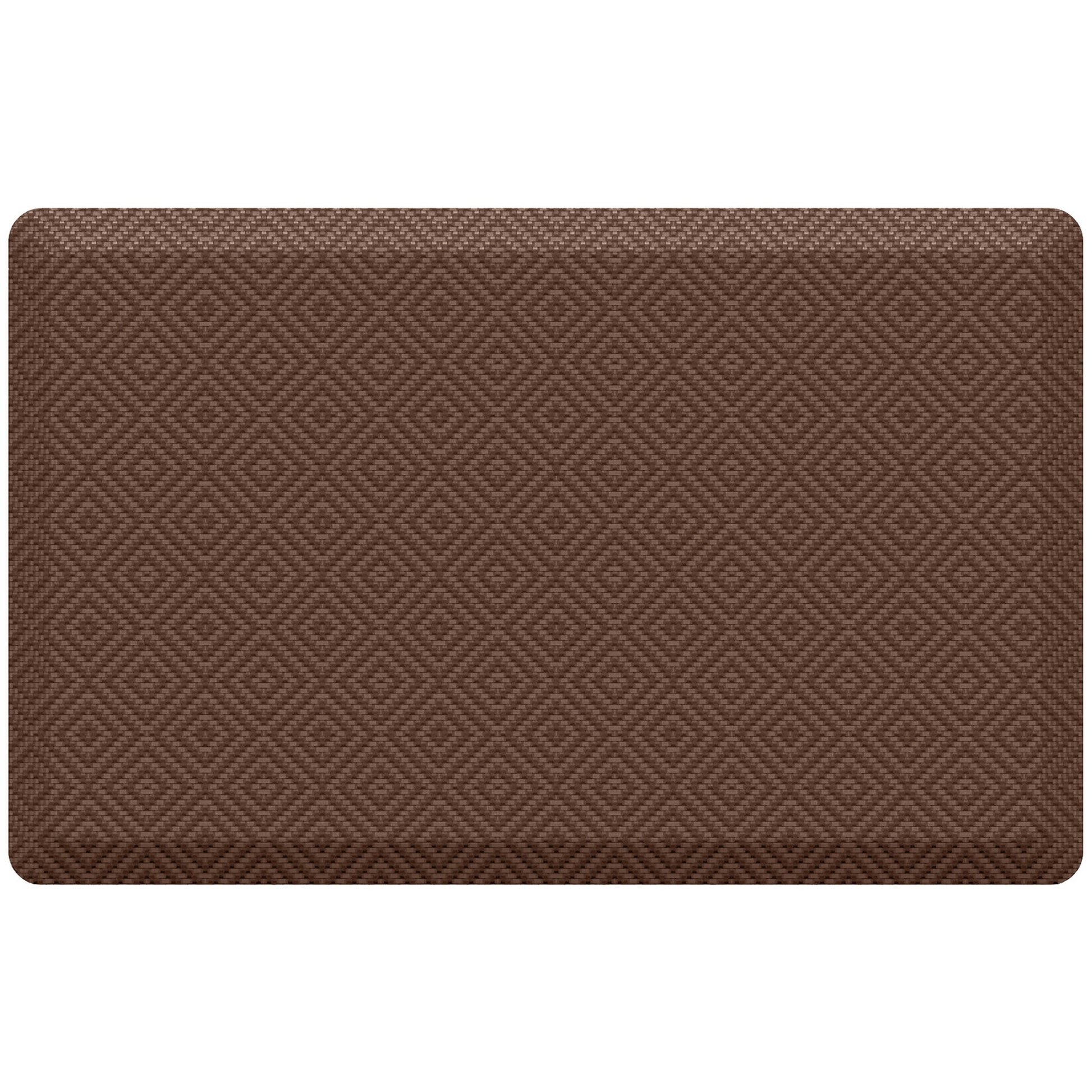 Ophanie 20x32 Kitchen Mat 3/4 Inch Thick Anti Fatigue Cushioned Floor Rug Waterproof Non Slip Standing Mat Brown-1