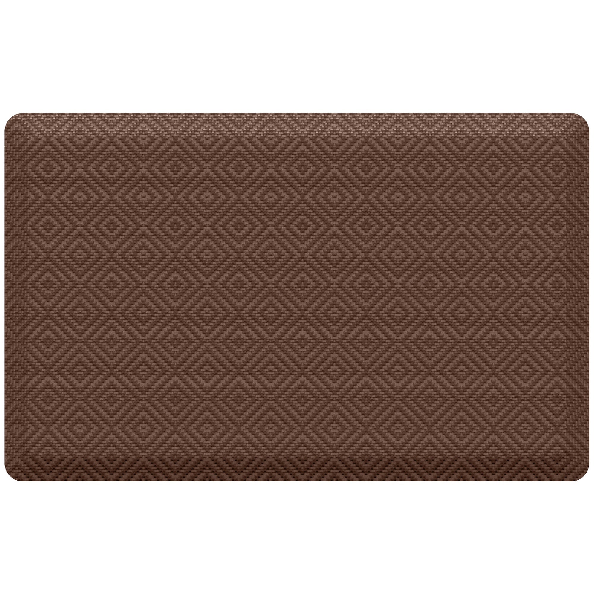 Ophanie 20x32 Kitchen Mat 3/4 Inch Thick Anti Fatigue Cushioned Floor Rug Waterproof Non Slip Standing Mat Brown-zoom-1