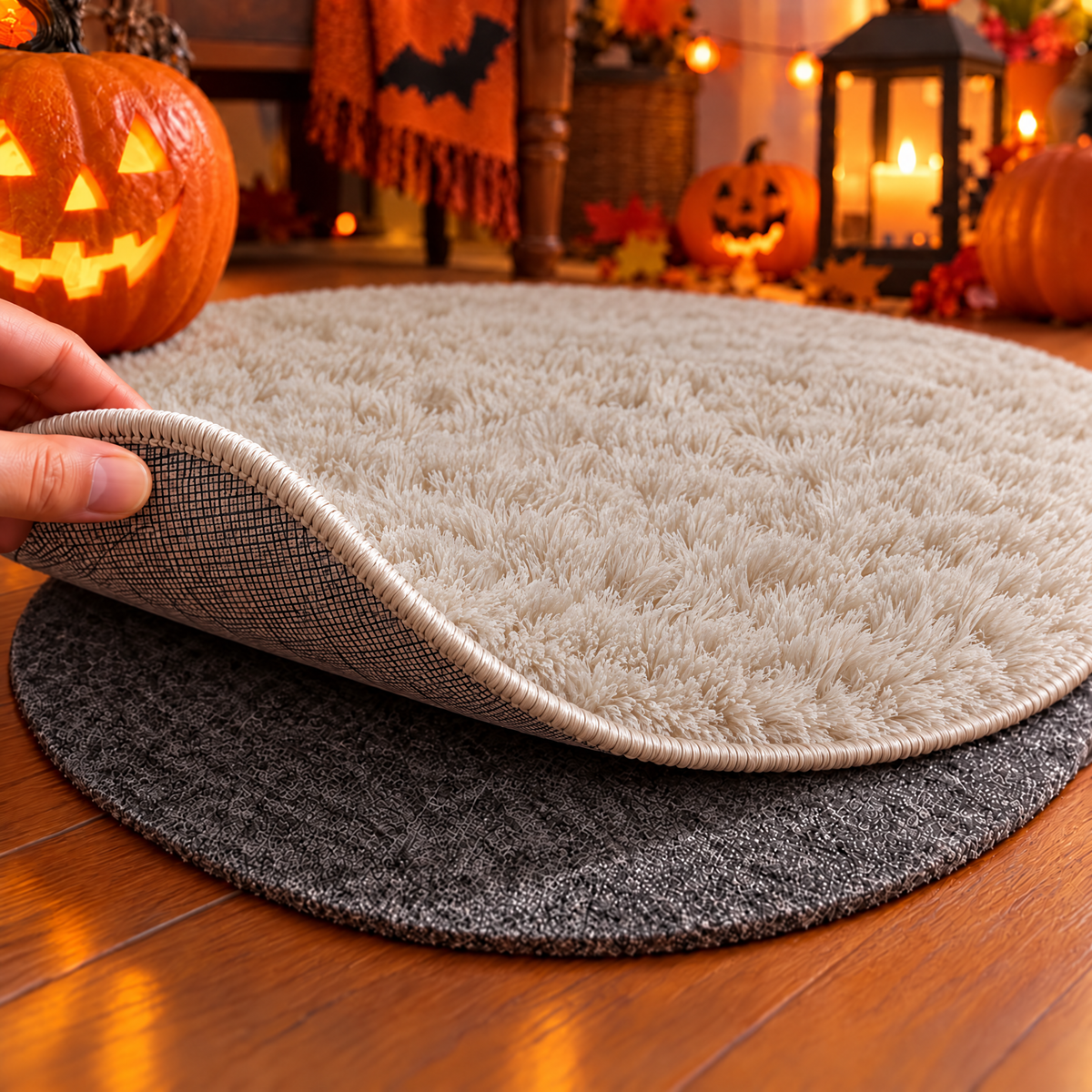 Veken Non-Slip Rug Pad, Anti-Skid Carpet Underlay for Hardwood Floors, Keeps Area Rugs Securely in Place & Protects Finishes-2