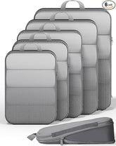 Veken 6 Set Compression Packing Cubes(Gray) - aborderproducts